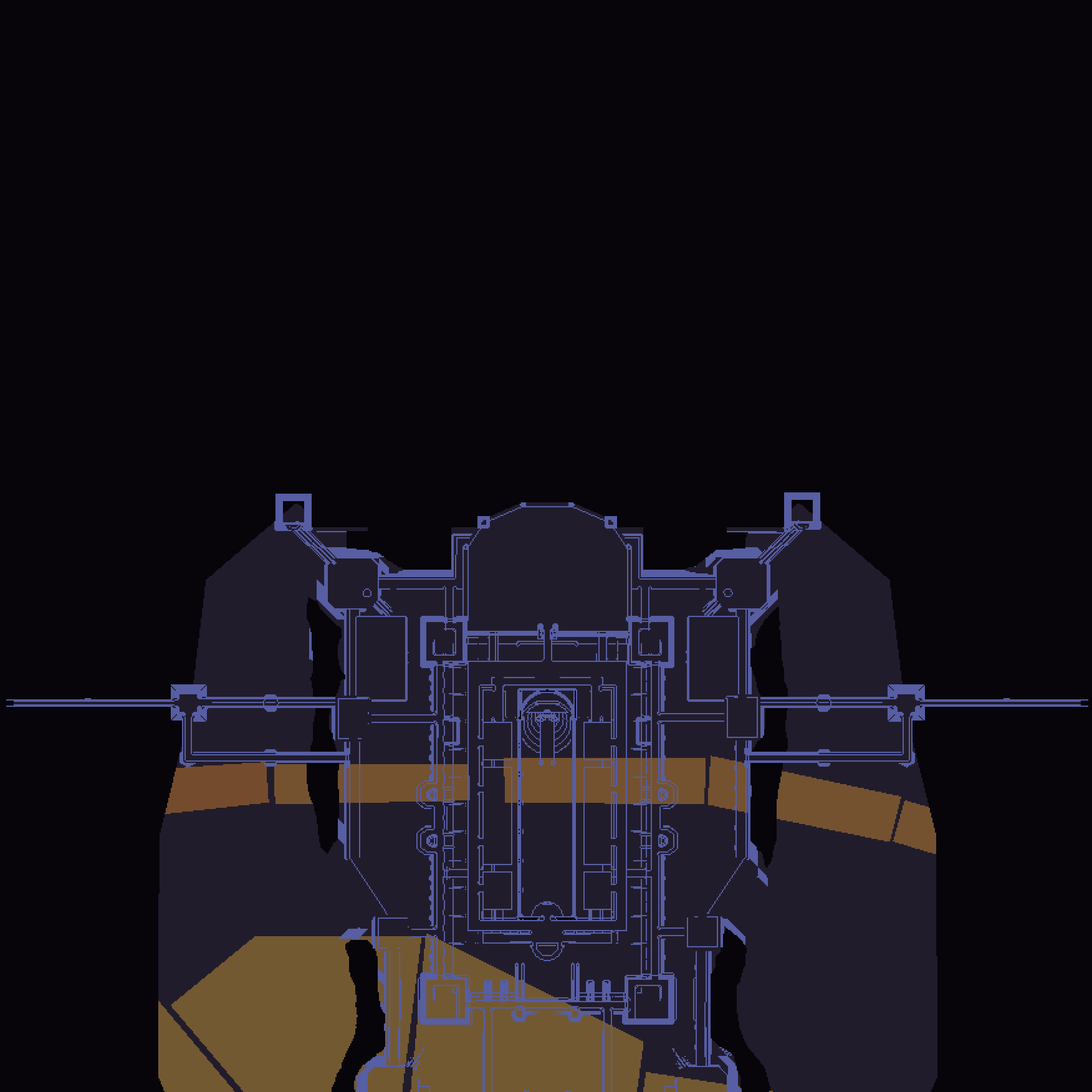 Aden Castle, engine render
