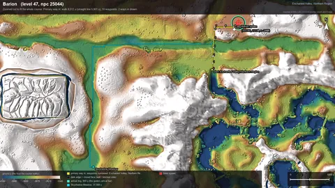 Engine render of the route to Barion