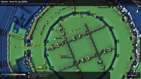 Engine render of the route to Kernon