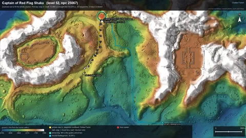 Engine render of the route to Captain of Red Flag Shaka