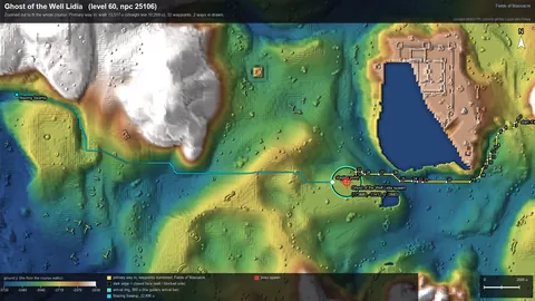 Engine render of the route to Ghost of the Well Lidia