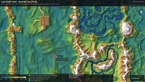Engine render of the route to Leto Chief Talkin