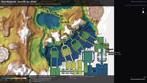Engine render of the route to Giant Marpanak