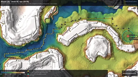 Engine render of the route to Black Lily