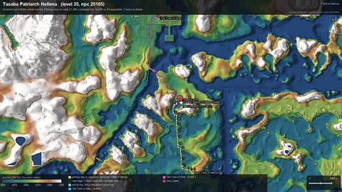 Engine render of the route to Tasaba Patriarch Hellena