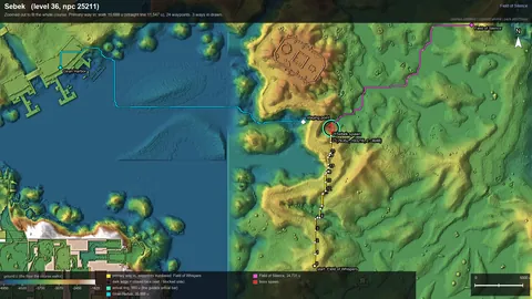Engine render of the route to Sebek
