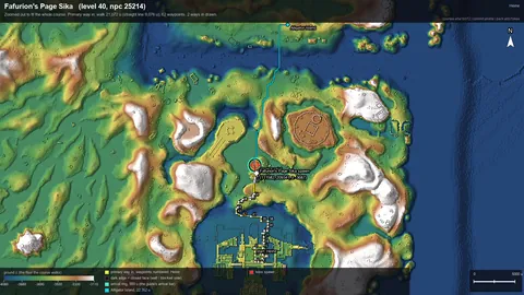 Engine render of the route to Fafurion's Page Sika