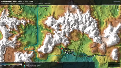 Engine render of the route to Storm Winged Naga