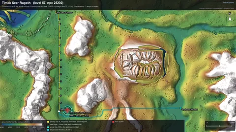 Engine render of the route to Timak Seer Ragoth