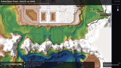 Engine render of the route to Palibati Queen Themis