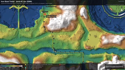 Engine render of the route to Iron Giant Totem