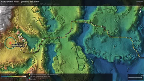 Engine render of the route to Varka's Chief Horus