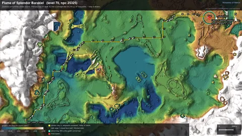 Engine render of the route to Flame of Splendor Barakiel