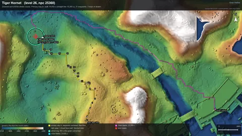 Engine render of the route to Tiger Hornet