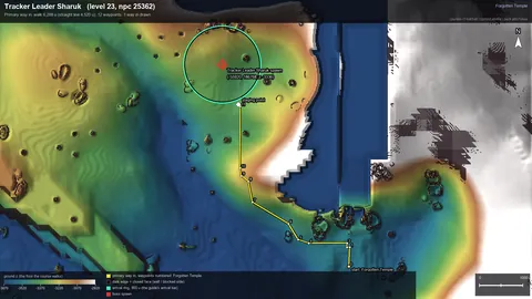 Engine render of the route to Tracker Leader Sharuk