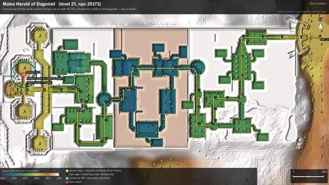 Engine render of the route to Malex Herald of Dagoniel