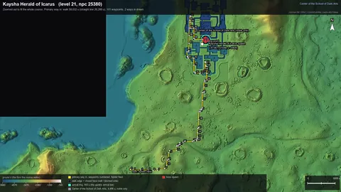 Engine render of the route to Kaysha Herald of Icarus