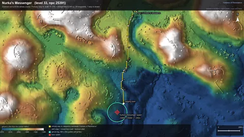 Engine render of the route to Nurka's Messenger