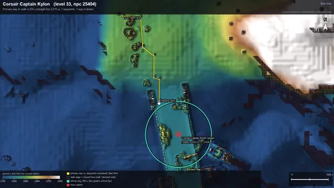 Engine render of the route to Corsair Captain Kylon