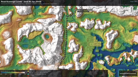 Engine render of the route to Road Scavenger Leader