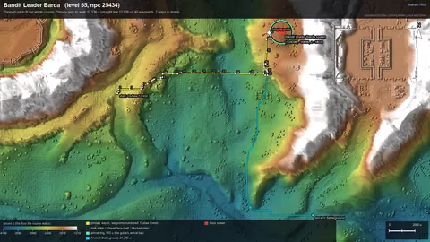 Engine render of the route to Bandit Leader Barda