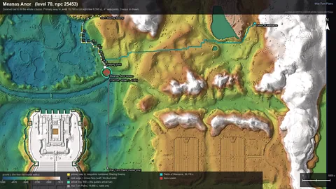 Engine render of the route to Meanas Anor