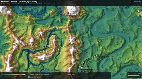Engine render of the route to Mirror of Oblivion