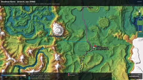 Engine render of the route to Deadman Ereve