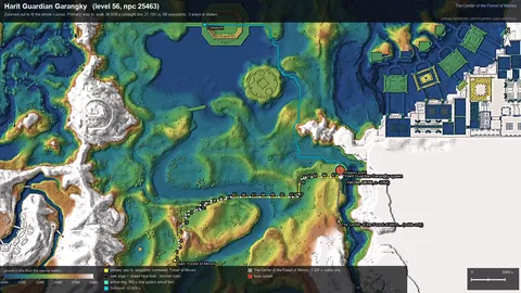 Engine render of the route to Harit Guardian Garangky