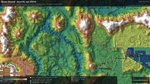 Engine render of the route to Queen Shyeed