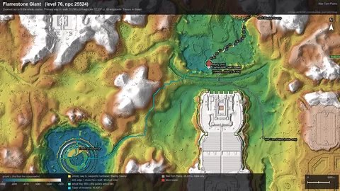 Engine render of the route to Flamestone Giant