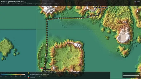 Engine render of the route to Uruka